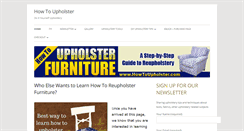 Desktop Screenshot of howtoupholster.com